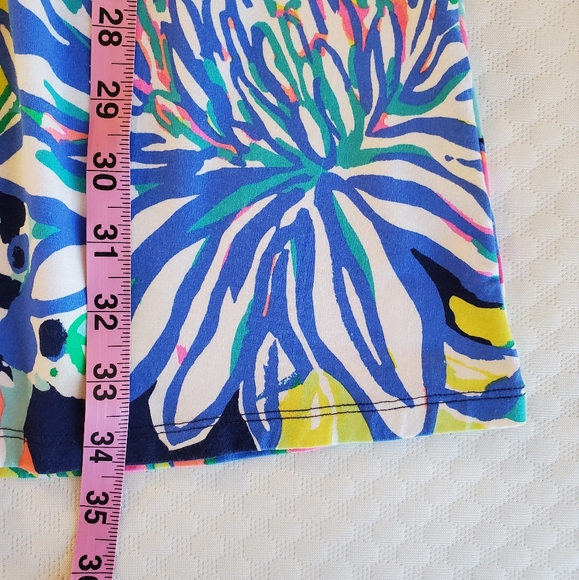 Lily Pulitzer Fleur Dress‎ Womens Medium Travelers Palm Party Multi-color M - Picture 12 of 13